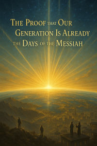 The Proof that Our Generation Is Already the Days of the Messiah
